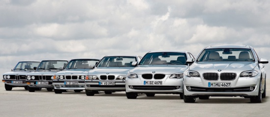 39 лет истории BMW 5 серии - на одном фото
