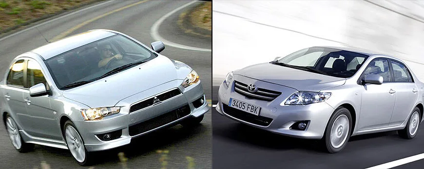 Ford Focus, Mitsubishi Lancer, Toyota Corolla - обзор 2008