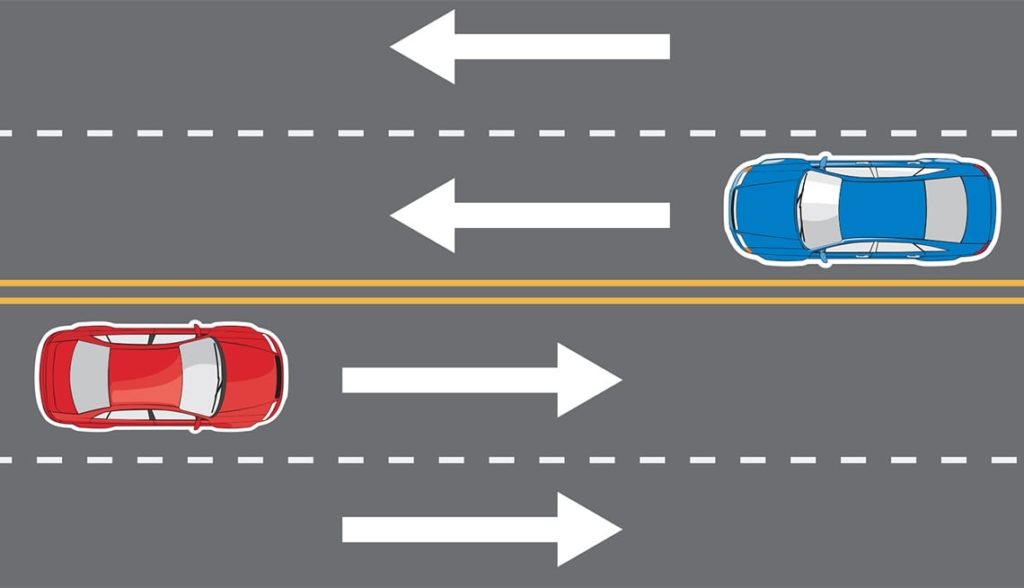 Временная разметка может повлиять на правила передвижения на конкретном участке дороги
