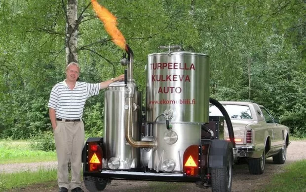 Пример использования газогенераторов для авто за границей