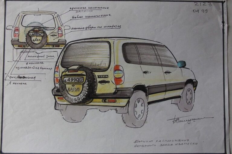 Маркировка автомобиля нива