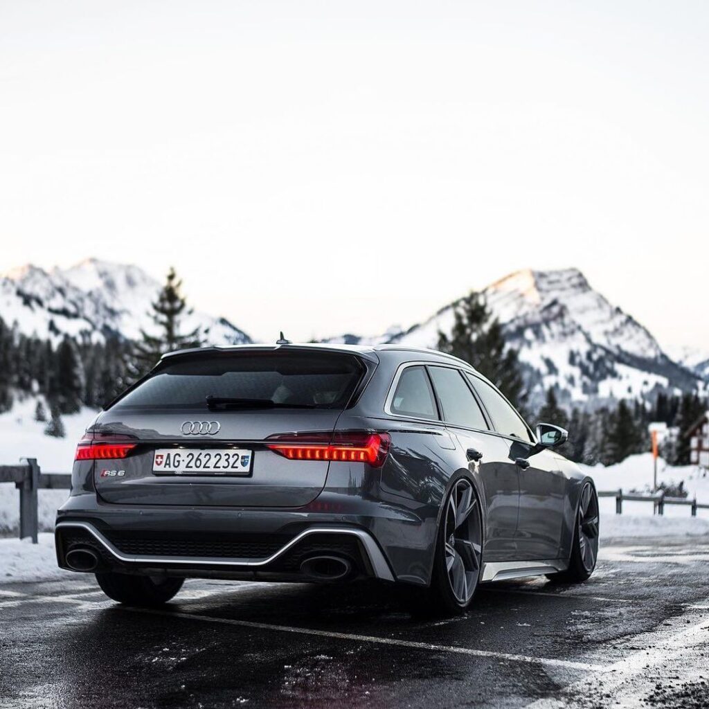 Audi RS6, зима, горы - что еще нужно для счастья?