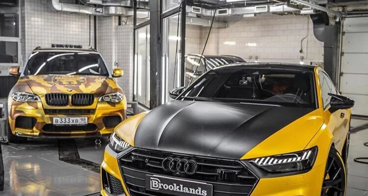 Черно-желтая Audi от известного детейлинг-ателье: лимонный стиль