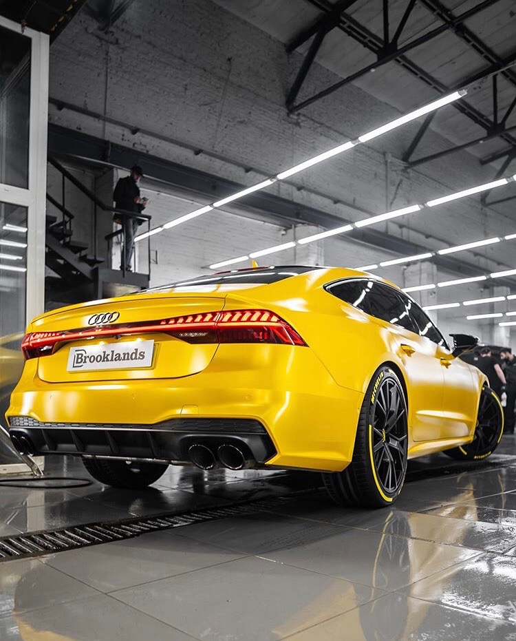 Черно-желтая Audi от известного детейлинг-ателье: лимонный стиль