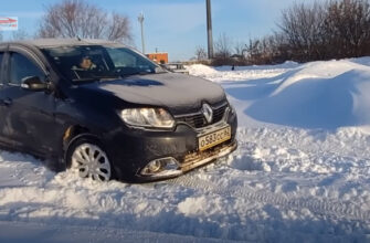 Видео: как трогаться в глубоком снегу на "механике"?