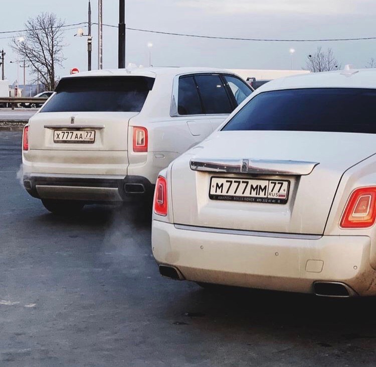 "Красивые" номера на российских автомобилях