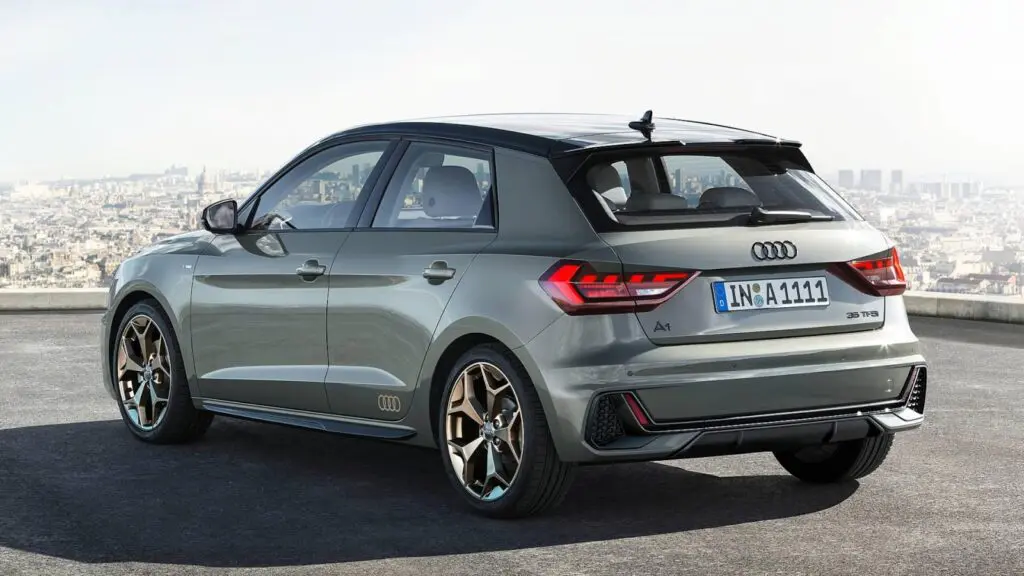 Audi A1, вид сзади