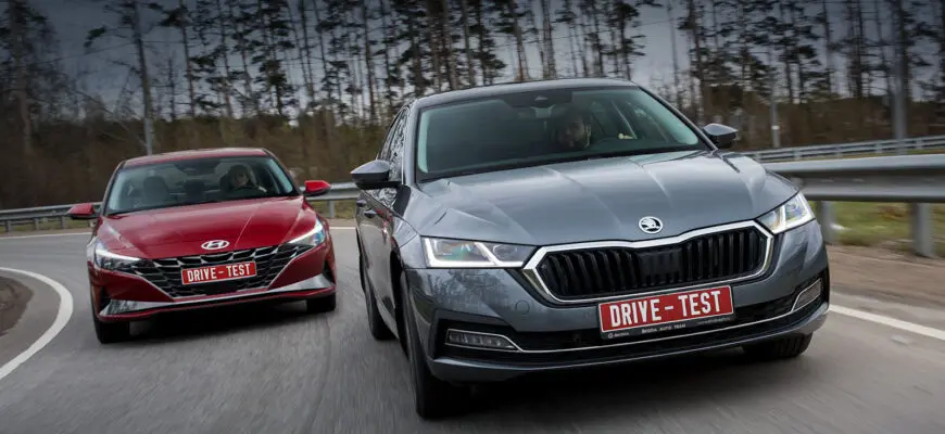 Седан Hyundai Elantra против лифтбека Skoda Octavia: сравнительный анализ