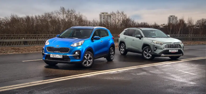 Стоит ли переплачивать: сравнение Toyota RAV4 и Kia Sportage