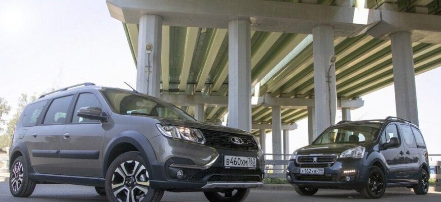 Сравниваем «каблучки»: Lada Largus Cross против Peugeot Partner Crossway