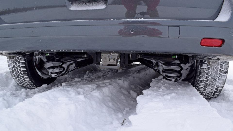 При движении задним ходом пружины будут сгребать снег и грязь до полной блокировки автомобиля созданным препятствием 