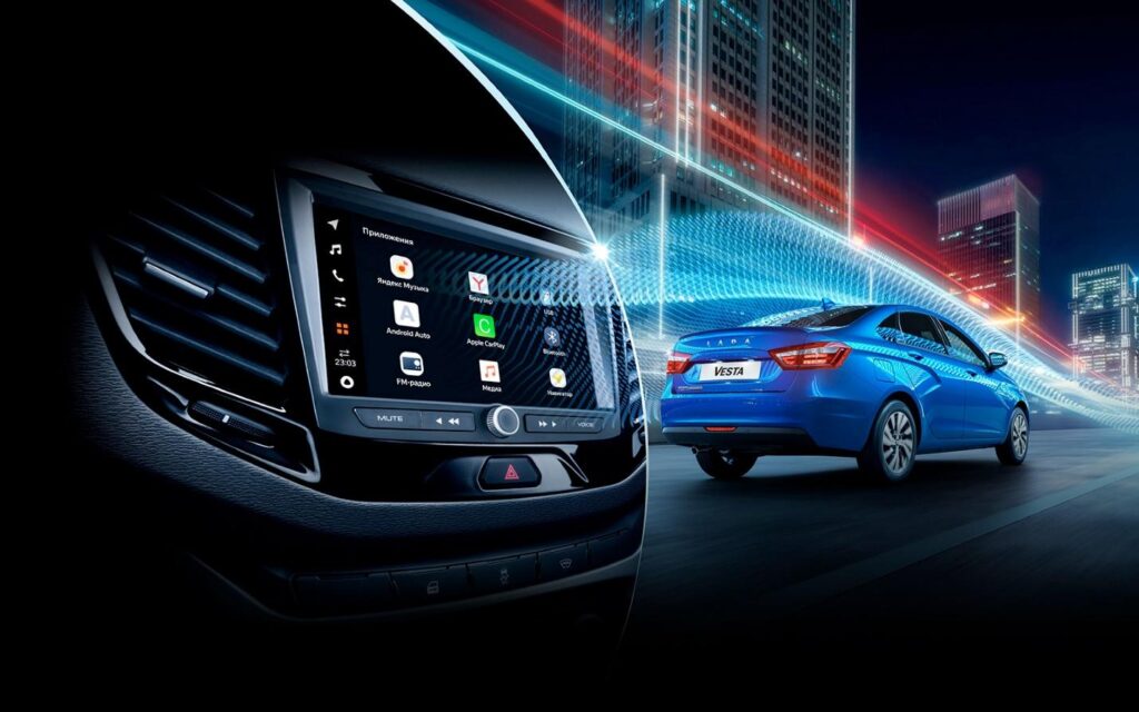 Lada Enjoy Pro обеспечивает удобную для пользователя среду для получения информации, управления автомобилем