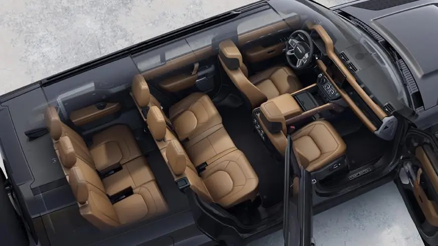 Конфигурация салона 8-местной версии Land Rover Defender 130