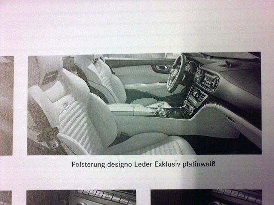 Опубликована брошюра Mercedes SL 2013