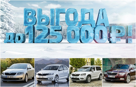Выгода до 125 000 рублей при покупке Skoda в декабре!