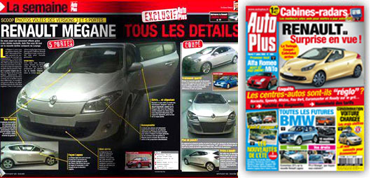 Номер журнала, в котором были опубликованы запретные снимки Renault Megane