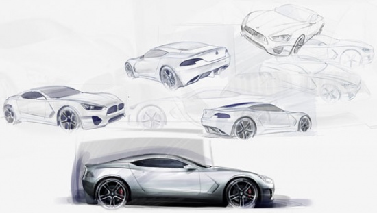 Концепт-кар выполнен в общей стилистике Криса Бэнгла, экс-дизайнера BMW, однако с некоторыми свежими особенностями.