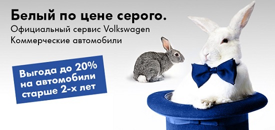 Сервис Volkswagen Коммерческие автомобили -20%