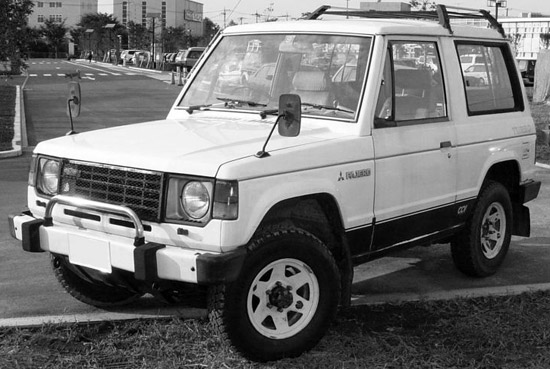 Первое поколение Mitsubishi Pajero в серийном исполнении.