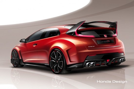 Серийный новый Honda Civic Type R: первое официальное изображение