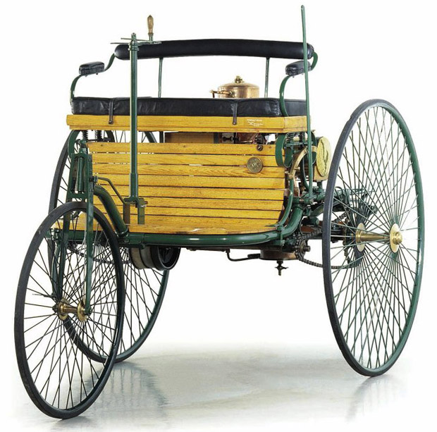 Первый в мире автомобиль - Mercedes-Benz Motorwagen (1885 г.)