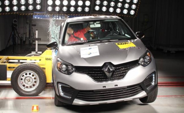 Новый Renault Captur получил максимальный 5-звездочный рейтинг безопасности Euro NCAP