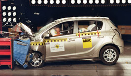 Hyundai i20 на тестах Euro NCAP.
