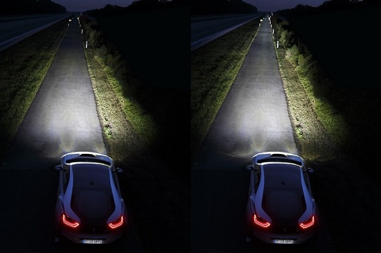 Технология BMW Laser Light появится в серийных автомобилях: BMW i8 станет первой моделью