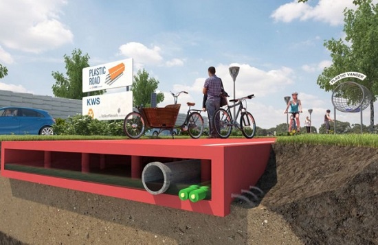 Голландцы предложили делать дороги из пластика