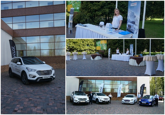 Компания Акрос организовала тест-драйв автомобилей Hyundai в Артурс спа отель!