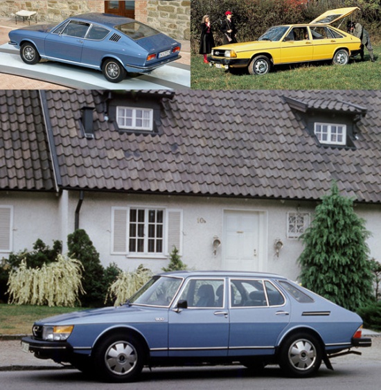 Предтечей нынешних четырехдверных купе можно считать вовсе не Audi 100 70-х годов, а Saab 900. 