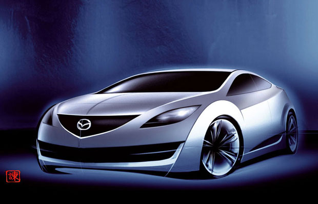 Предсказание сбывается: первые скетчи Mazda 6 купе