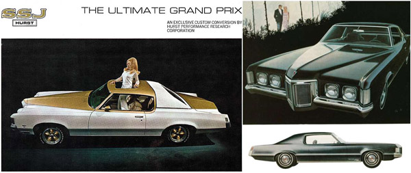 Легендарная модель Pontiac Grand Prix появилась в 1969 году. На момент выхода в Америке эта машина считалась самым дешевым люксовым купе для эгоистов. Оснащалась 390-сильным мотором с 3-ступенчатым автоматом.