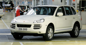 Porsche выпустили 250-тысячный Cayenne