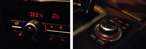 Показания климатической установки мелковаты, а клавиша управления iDrive переехала немного влево