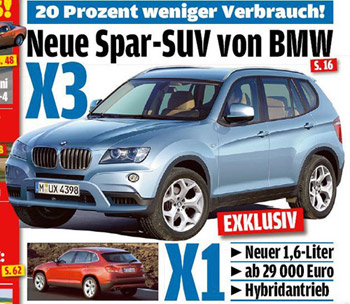 Новый BMW X3 уже в следующем году