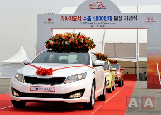 Kia Optima стал 10-миллионным экспортным автомобилем
