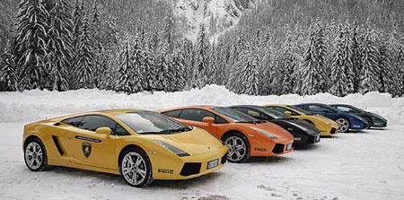 Школа зимнего вождения Lamborghini