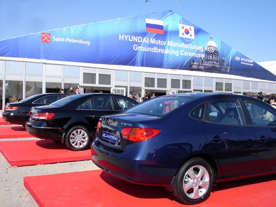 Путин посетил новый завод Hyundai