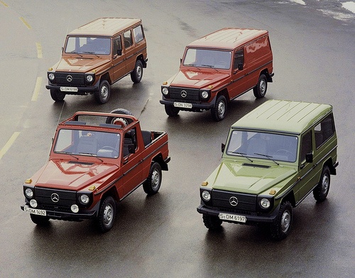 Модельный ряд Гелендваген в 80-х годах прошлого века