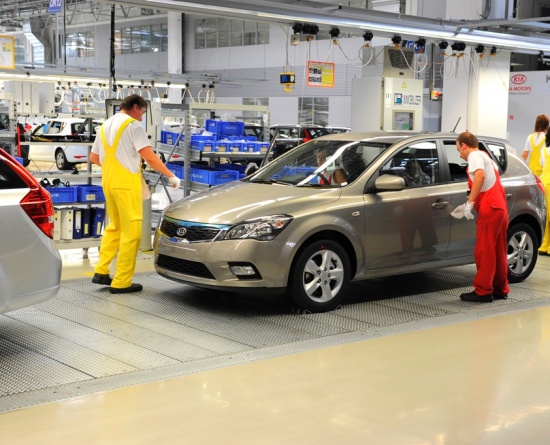 Производство Kia в Словакии выросло на 10%
