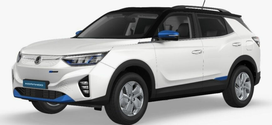 Опубликовано официальное фото нового электрокроссовера SsangYong