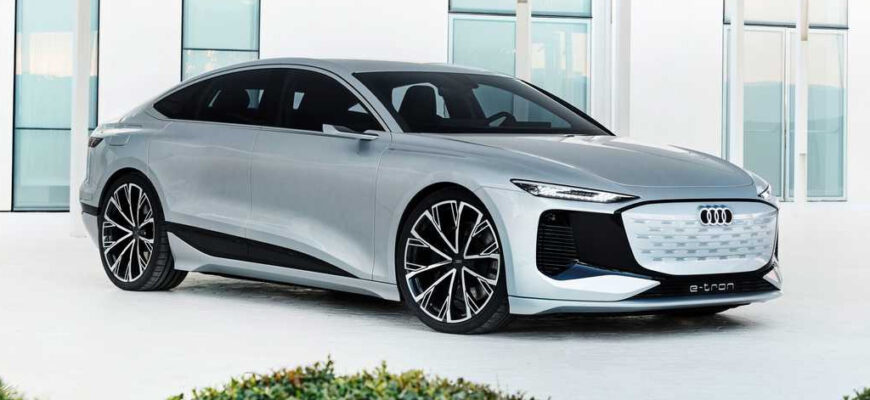 Audi представила концепт электрокара A6 e-tron с запасом хода 700 км