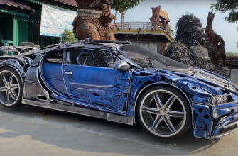 В Таиланде умельцы собрали из различных запчастей Bugatti Chiron