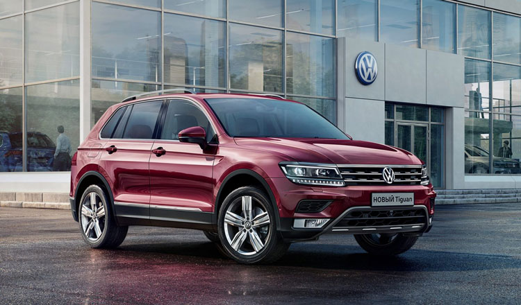  На второй позиции в списке лидеров моделей Volkswagen в России разместился паркетник Tiguan