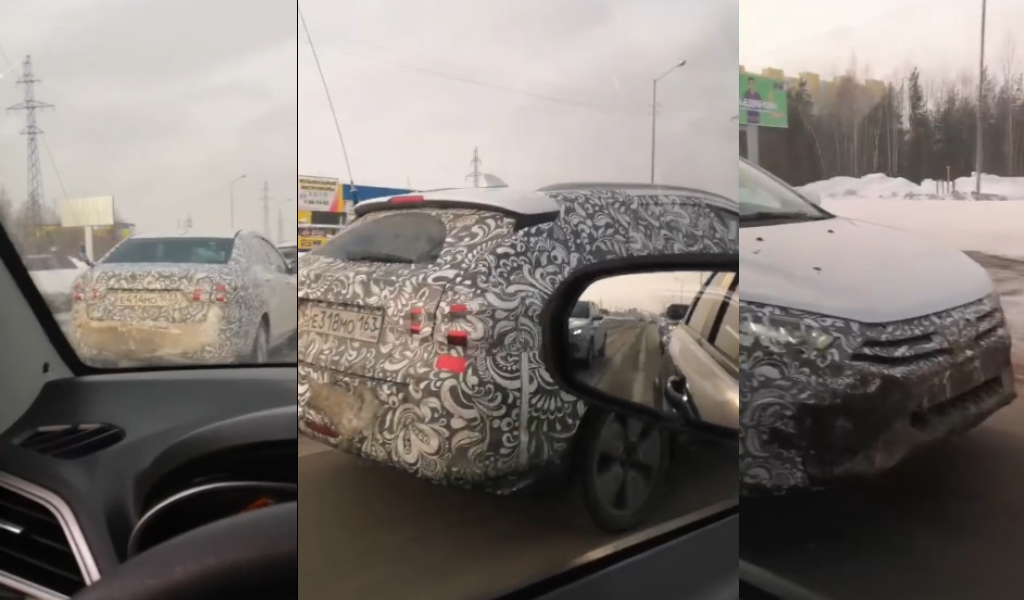 На дорогах Сургута заметили обновленную Lada Vesta