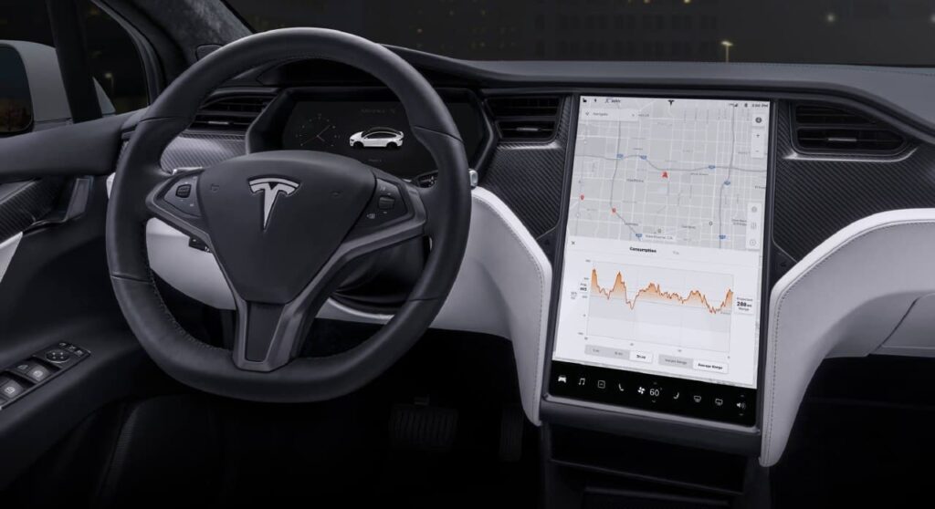 Салон Tesla Model X